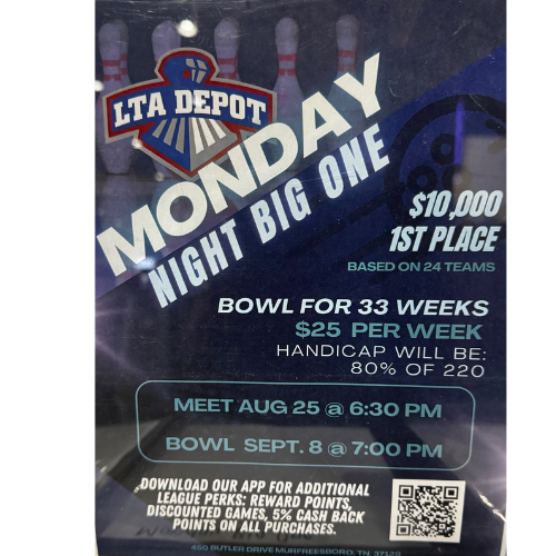 2026 Monday Night Fall Competitive Bowling League 