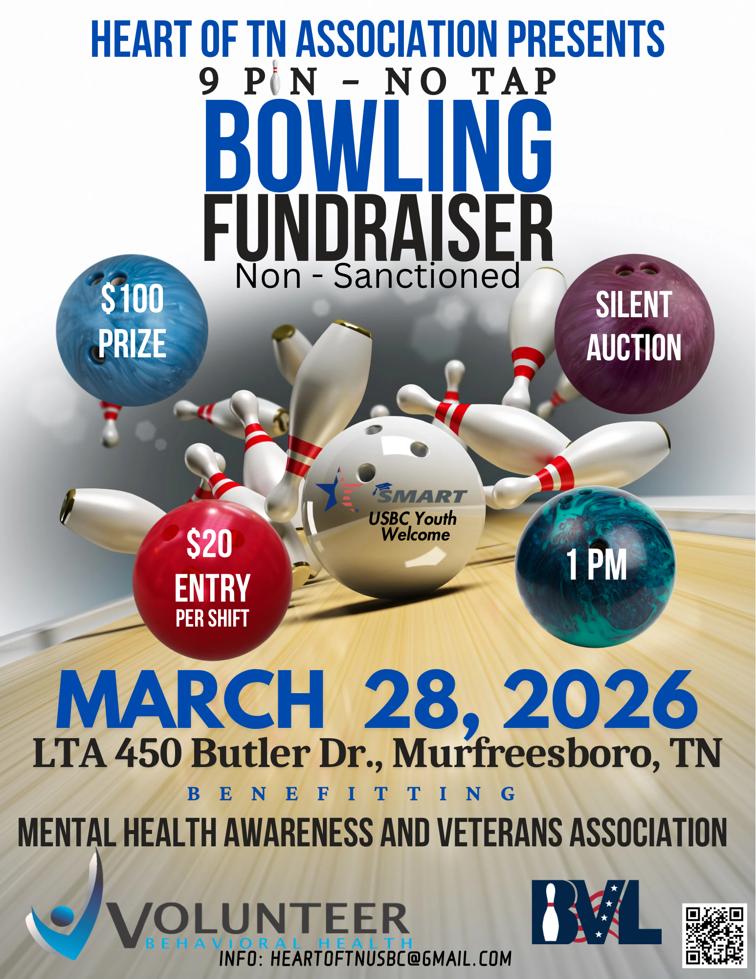 No Tap Bowling Tournament Middle Tennessee Charity Benefit